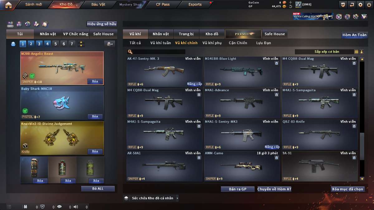 shop acc cf uy tin gia re